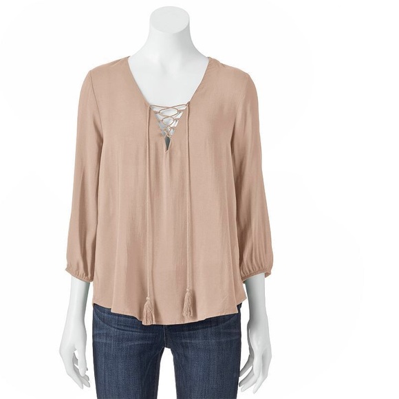 Lace Up Top - Picture 8 of 8